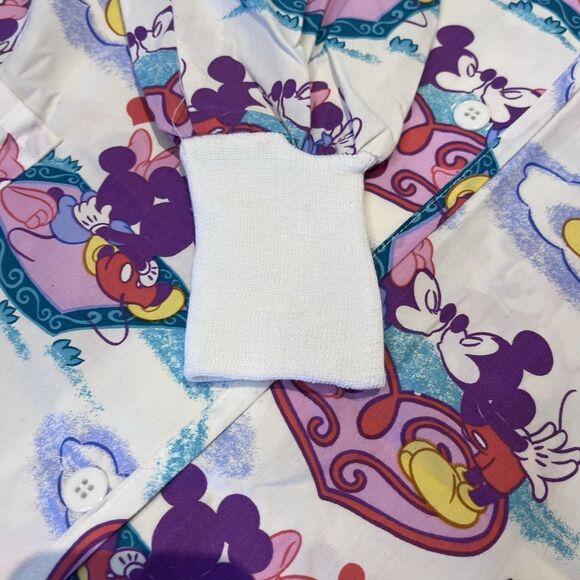 Disney Barco Uniforms Mickey Minnie Mouse Scrub Top Medium Jacket Nurse NEW - Picture 4 of 16